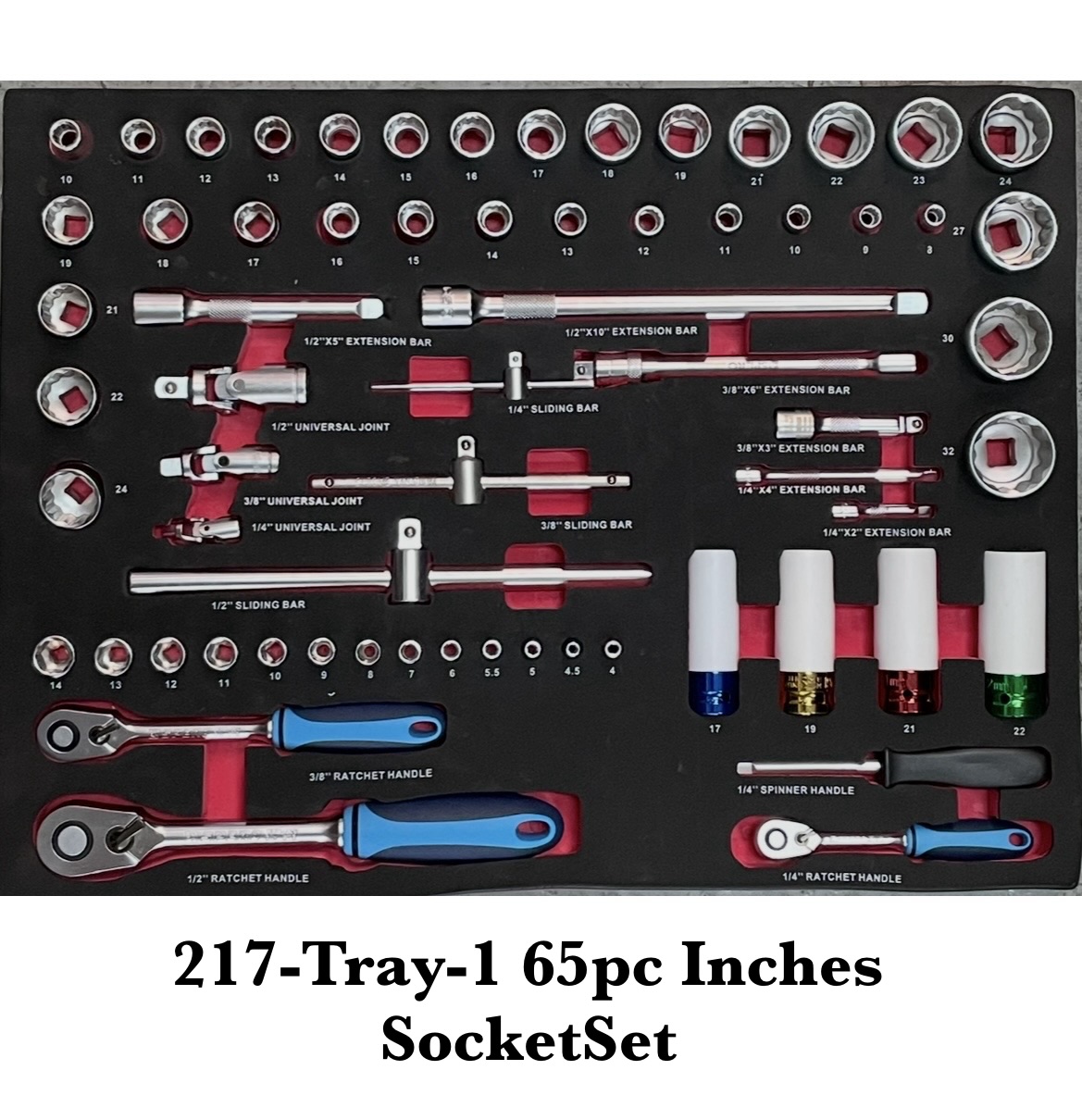 217-TRAY-1 SOCKET SET AF