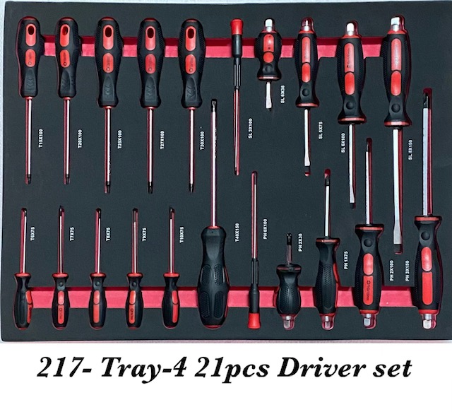 217-TRAY-4 21PC DRIVER SET